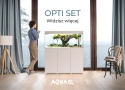 Aquael Opti Set 125 Day&amp;Night Biały zestaw akwariowy z oświetleniem Led