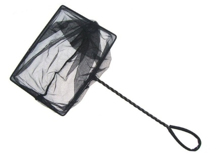 Aqua Nova N-08 Podbierak 20 cm z czarną siatką do dużych ryb