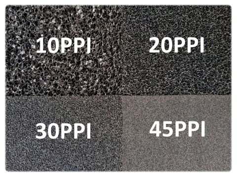 GĄBKA 30ppi 20x20x3cm wkład do filtra CZARNA