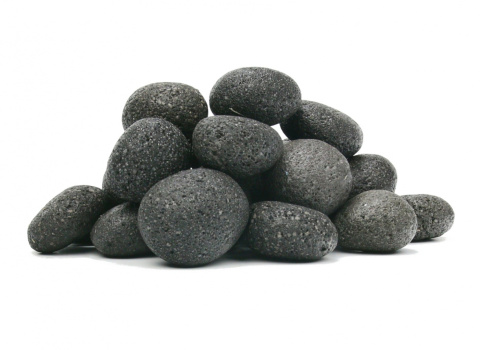 OTOCZAK PEBBLES z lawy wulkanicznej 7-11cm czarny