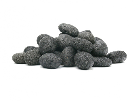 OTOCZAK PEBBLES z lawy wulkanicznej 7-11cm czarny