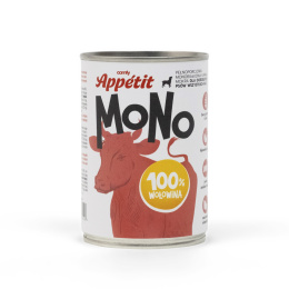 Comfy Appetit Mono Wołowina 400g puszka mokra karma dla psa