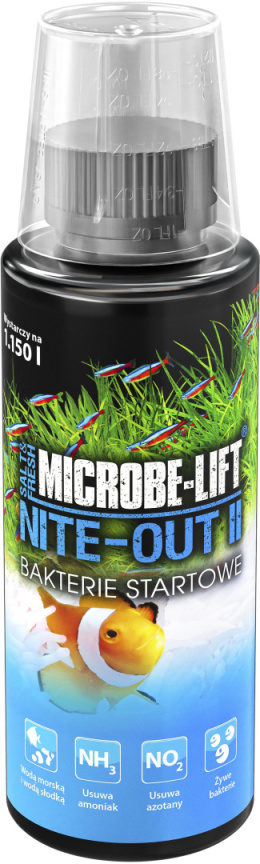 MICROBE-LIFT Nite-Out II 118ml Bakterie Startowe redukuje NH3 NO2