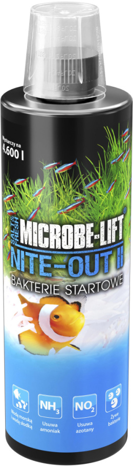 MICROBE-LIFT Nite-Out II 473ml Bakterie Startowe redukuje NH3 NO2