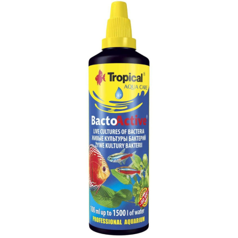 Tropical Bacto-Active 100ml Żywe kultury bakterii - Biostarter do akwarium