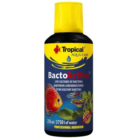 Tropical Bacto-Active 250ml Żywe kultury bakterii - Biostarter do akwarium