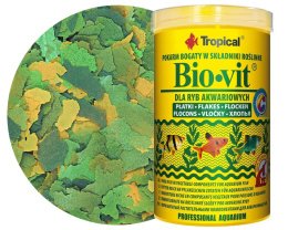 Tropical Bio-Vit 1000ml 200g Pokarm roślinny dla ryb akwariowych