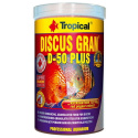 Tropical Discus Gran D-50 Plus 1000ml 440g Pokarm granulowany dla paletek