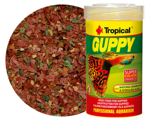 Tropical Guppy 100ml 20g Pokarm dla gupików i ryb żyworodnych