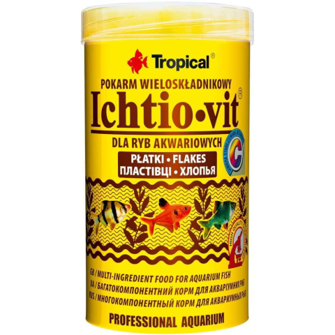 Tropical Ichtio-Vit Puszka 50g 250ml Pokarm płatkowany wieloskładnikowy Tropical Ichtio-Vit Puszka 50g 250ml Pokarm płatkowany wieloskładnikowy