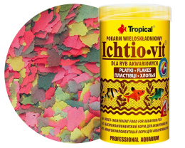 Tropical Ichtio-Vit Puszka 50g 250ml Pokarm płatkowany wieloskładnikowy