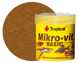 Tropical Mikro-Vit Basic 50ml 32g Pokarm dla narybku i małych ryb