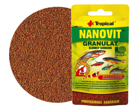 Tropical Nanovit Granulat 10g Pokarm dla narybku i małych ryb