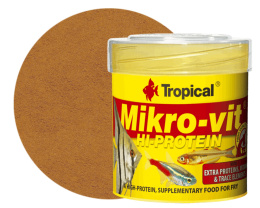Tropical Mikrovit Hi-Protein 50ml 32g Pokarm dla narybku i małych ryb