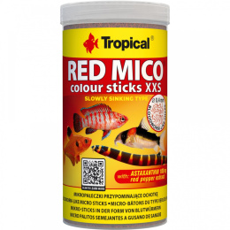 Tropical Red Mico Colour Sticks XXS 250ml 80g pałeczki tonące - jak ochotka