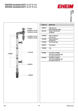 EHEIM zestaw do zasysania wody 16/22 mm InstallationSET 1 (4005300)