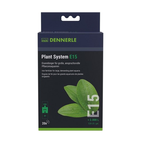 DENNERLE Długodziałający nawóz zawierający żelazo Plant System E15, 20 Pcs (4824)