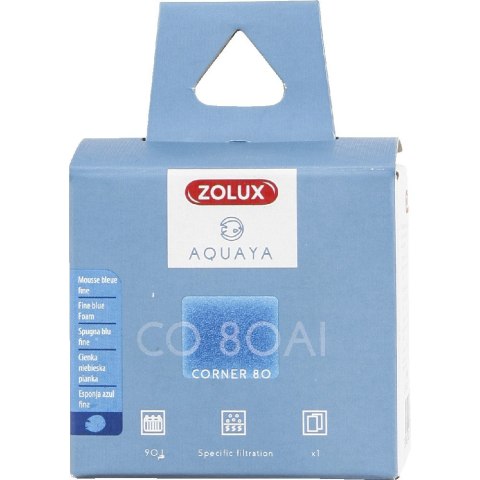 ZOLUX AQUAYA Wkład gąbka Blue Fine Foam I Corner 80 (330251)