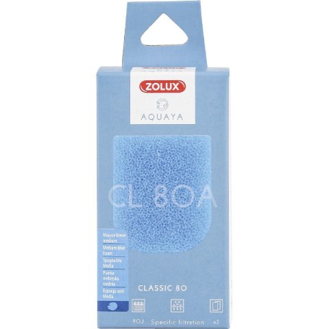 ZOLUX AQUAYA Wkład gąbka Blue Foam Classic 80 (330207)