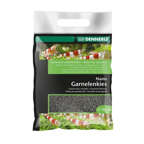 DENNERLE Żwir dla krewetek Nano Garnelenkies, czarny, 0.7-1.2 mm, 2 kg (5913)