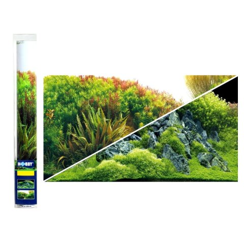 HOBBY Tło do akwarium Planted River/Green Rocks 100x50 (31044)