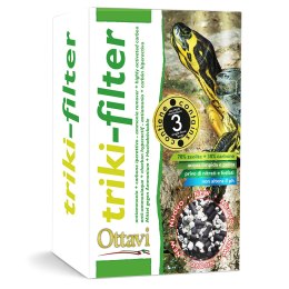 OTTAVI Triki-Filter 300 g 3x100 g, wkład do akwarium dla żółwi (OTMF013)