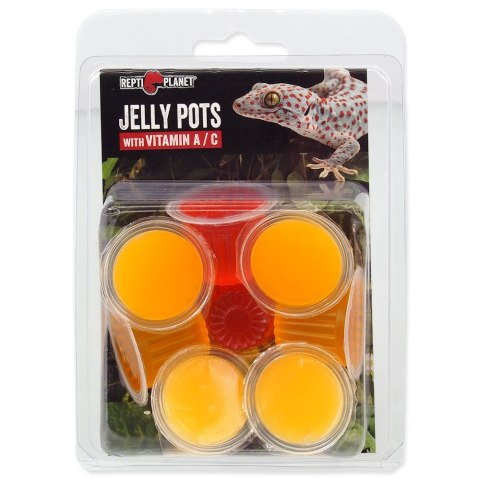 Repti Planet Jelly Pots 8szt - Owocowy pokarm dla gadów i bezkręgowców