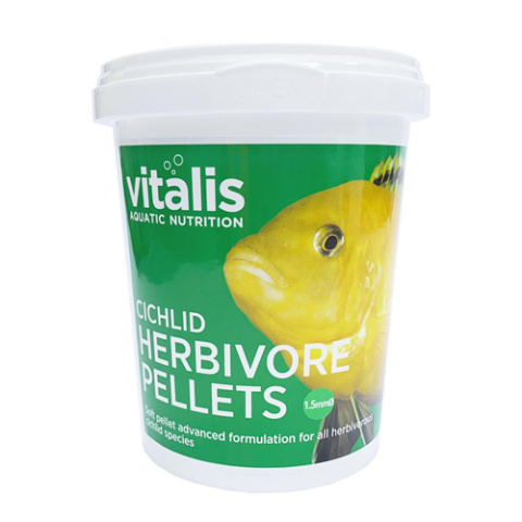 Vitalis Cichlid Hervibore Pellets 1.5mm 260g pokarm dla Malawi i Tanganika