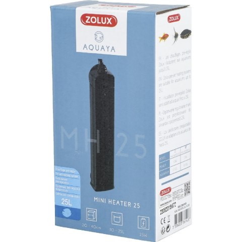 ZOLUX AQUAYA Mini Heater 25 W - grzałka do akw.10-25 l kol. czarny (336143)