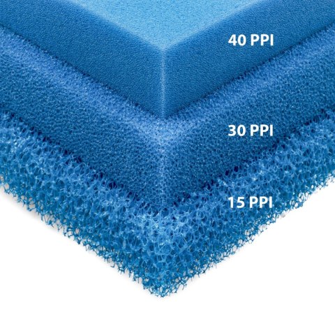 Gąbka do filtra drobnoziarnista 40 ppi 25x25x5cm Happet Gąbka do filtra drobnoziarnista 40 ppi 25x25x5cm Happet