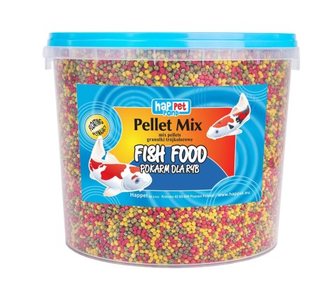 Granulki mix Happet trójkolorowe 5l Granulki mix Happet trójkolorowe 5l