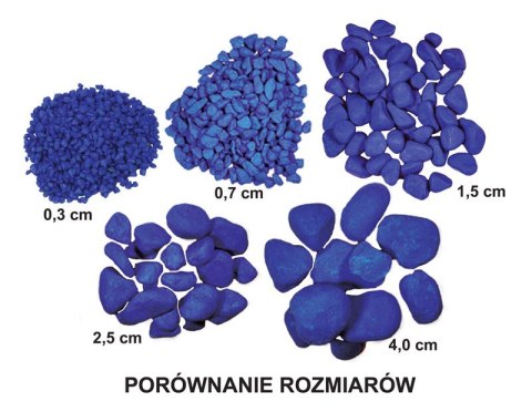 Żwirek do akwarium Happet czerwony 1.5cm 0.5kg