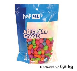 Żwirek do akwarium Happet fluor. czerw. 0.7cm 0.5kg