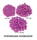 Żwirek do akwarium Happet fluor fiolet 1.5cm 0,5kg