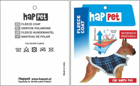 Polar dla psa Happet 302A niebieski XS-30 cm Polar dla psa Happet 302A niebieski XS-30 cm