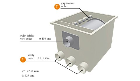 DRUMI filtr bębnowy wstępny Happet F129 DRUMI filtr bębnowy wstępny Happet F129