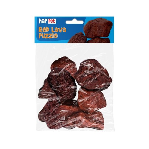 Lawa czerwona do akwarium puzzle 0.5 kg Happet Lawa czerwona do akwarium puzzle 0.5 kg Happet