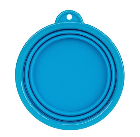 Miska silikonowa turystyczna składana niebieska 0,35l