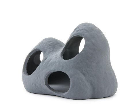 Ozdoba skała z otworami Happet U946 czarna 11 cm Ozdoba skała z otworami Happet U946 czarna 11 cm