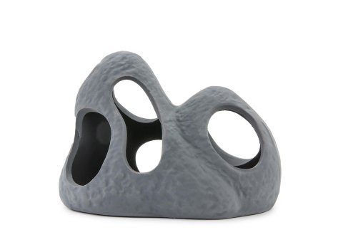 Ozdoba skała z otworami Happet U946 czarna 11 cm Ozdoba skała z otworami Happet U946 czarna 11 cm