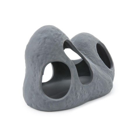 Ozdoba skała z otworami Happet U946 czarna 11 cm Ozdoba skała z otworami Happet U946 czarna 11 cm