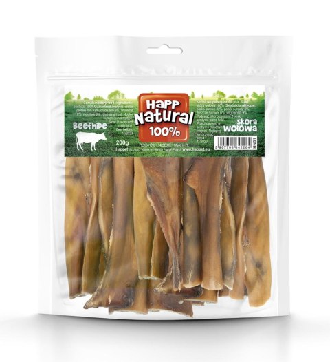 Wołowa suszona skóra 100%, 200g