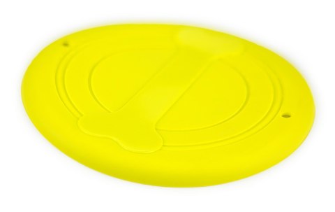Frisbee, Dysk do rzucania silikonowy żółty 17cm Frisbee, Dysk do rzucania silikonowy żółty 17cm