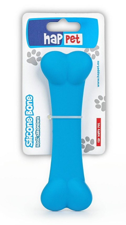 Zabawka kość silikonowa niebieska 13cm Zabawka kość silikonowa niebieska 13cm