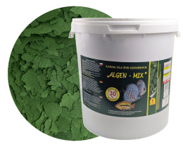 Glopex Algen Mix Wiadro 20L/4kg Spirulina 38% w płatkach karma roślinna