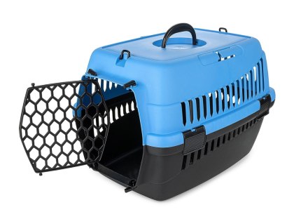 Transporter dla zwierząt ABBA S – niebieski, dla kota, psa, królika
