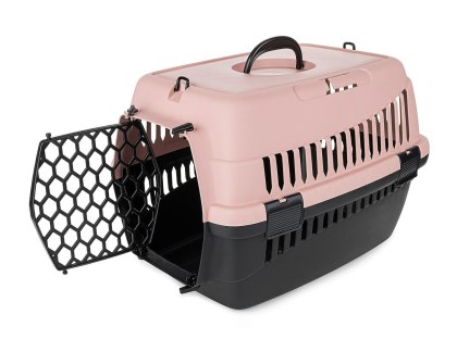 Transporter Abba S różowy – stylowy transporter dla kota i małego psa