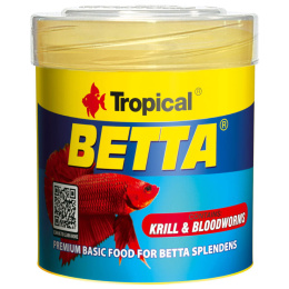 Tropical Betta 50ml 15g – pokarm dla bojowników z krylem i ochotką