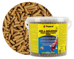 Tropical Koi&Goldfish Wheat Germ&Garlic Sticks 5L/430g - Pokarm dla ryb