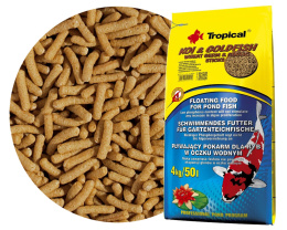 Tropical Koi&Goldfish Wheat Germ&Garlic Sticks 50L/4kg - Pokarm dla ryb